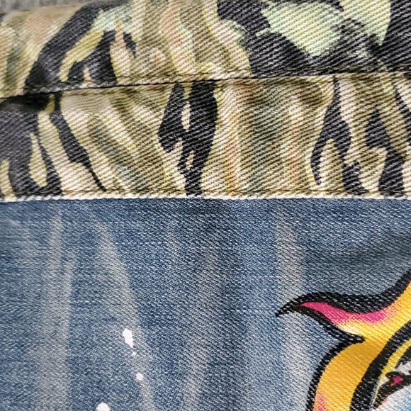 Hustle Gang Whiskey Throttle Spray Paint Jeans. Sz. 34. - Picture 15 of 16